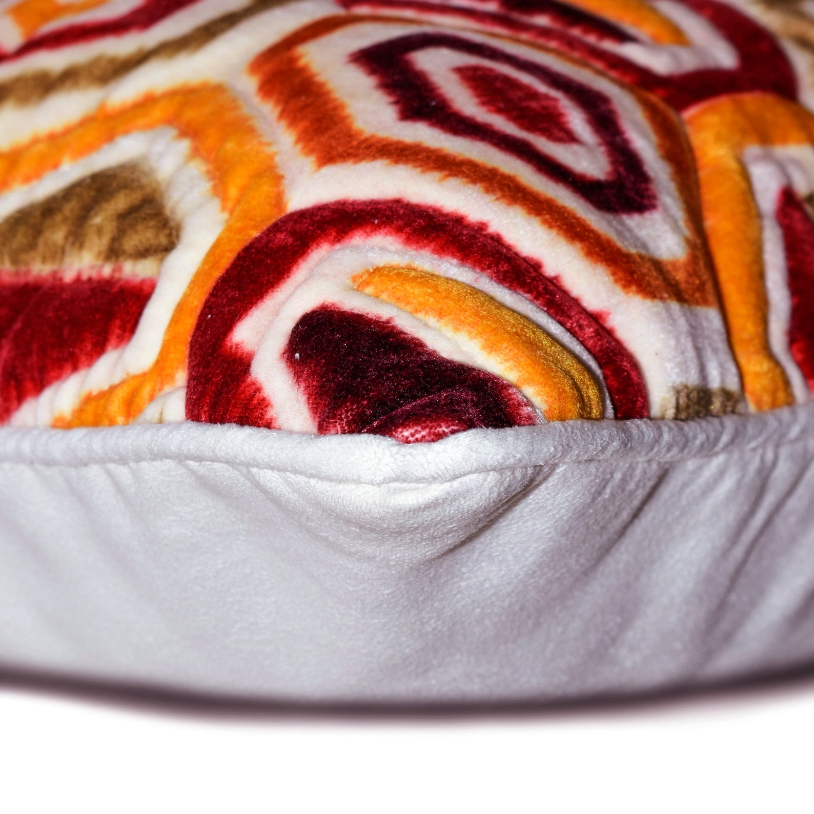 Decorative Red Orange 18 x18 45x45 cm Pillow Covers Velvet Ikat Dyed Printed Throw Pillows For Sofa Abstract Pattern Contemporary Style Halloween Decorations Surya Walmart