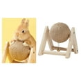thumbnail image 6 of Rabbit Scratch Toy Ball Bunny Scratcher with Ball Lightweight with Bell Durable Portable Rabbit Sisal Claw of Ball for Kitty Chinchilla Bunnies, 6 of 10