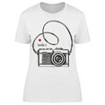 thumbnail image 1 of Sketch Retro Camera T-Shirt Women -Image by Shutterstock, Female 3X-Large, 1 of 2