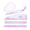 thumbnail image 3 of LABSERRON Ruler Good Flexibility For Sewing Tools Clothing Design 6 Pieces 11.8x3.9x0.04In, 3 of 8