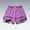 Purple, variant on Women's 2-in-1 Athletic Shorts, Camo Lined Running Shorts with Drawstring Waist, Anti-Chafe Workout Shorts with Pockets, 8 Colors, XS-XXL