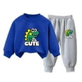 thumbnail image 4 of NIEWTR Toddler Baby Boy Fall Winter Clothes 2pcs Graphic Long Sleeve Sweatshirt Pullover Tops + Joggers Pants Outfit Set Clothing 1t 2t 3t 4t 5t 6t(A-O,2-3 Years), 4 of 4