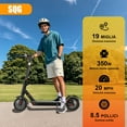thumbnail image 3 of Electric Scooter Adults, Foldable 8.5" Tires E Scooter for Adults, 19 Mph, 350W Motor Fast Cooter, Kick Scooters Max 21 Miles Long Range for Commuting, Heavy Duty E-Scooter with Dual Braking System, 3 of 5