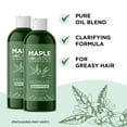 thumbnail image 4 of Clarifying Shampoo for Oily Hair and Scalp - Deep Cleansing Shampoo Build Up Remover with Rosemary Oil - Degrease Shampoo for Greasy Hair & Scalp - Vegan Color Safe Sulfate & Paraben Free (2 Pack), 4 of 7