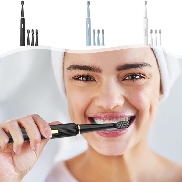 XWSHYW Electrodomésticos Cepillo de Dientes, Bajo Nivel de Ruido, Portátil, Temporizador Inteligente Cepillo de Dientes Ipx7 Vibración Del Cepillo de Dientes de Agua