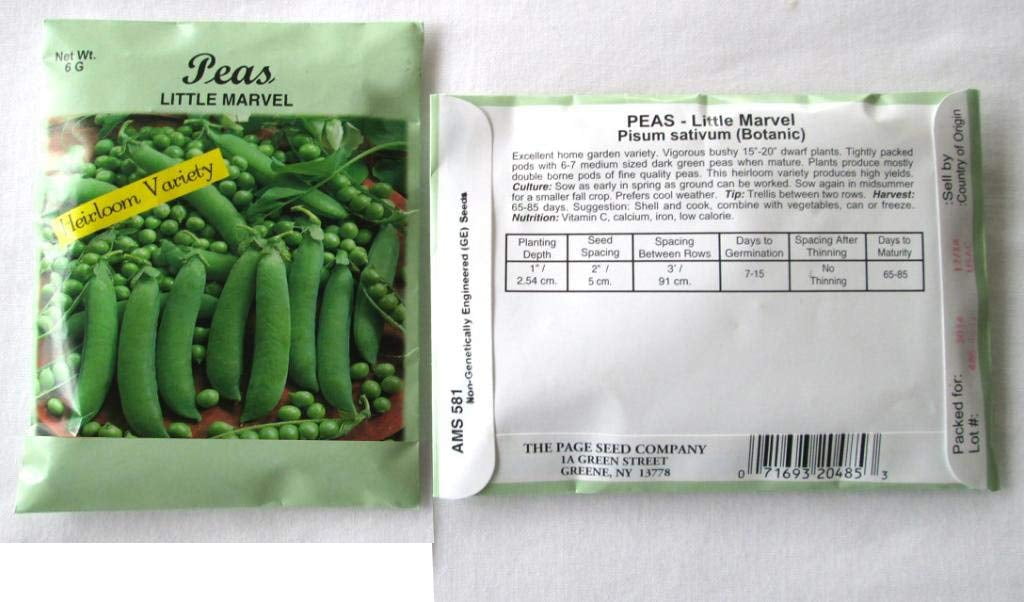 Valley Greene (6 Pack) Little Marvel Peas 6 gram/Package