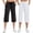 Black & Ivory White, variant on 2-Pack SPECIAL MAGIC Women's Capri Pants Wide Leg Cotton Yoga Sweatpants with Pockets Casual Lounge Jogger Pants