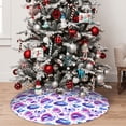 thumbnail image 5 of Yiaed crystal Skull record lips Print Christmas Tree Skirt , Tree SkirtsTree Mat for Christmas Winter Holiday Indoor Decorations-36", 5 of 7