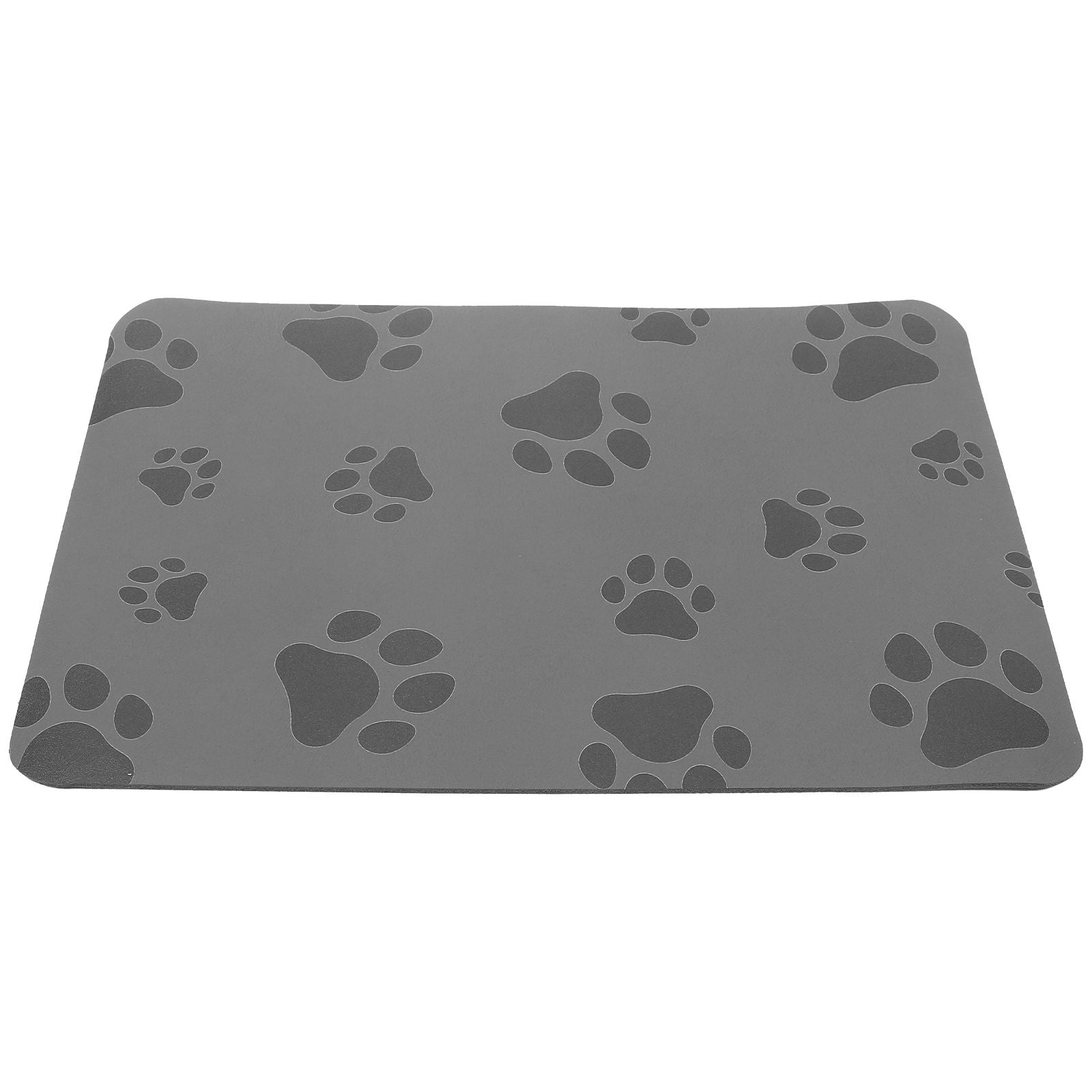 NICEXMAS Absorbent Black Pet Water Bowl Mat Scratch Resistant Floor Protector