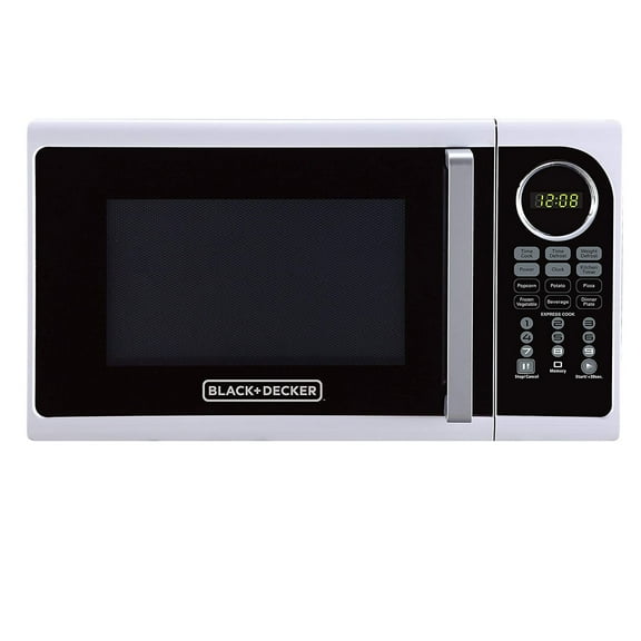 BLACK DECKER EM925ACP-P1 0.9 Cu. Ft. Microwave With Pull Handle, White