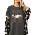 thumbnail image 5 of Leopard Print Touchdown Shirt for Women Football Game Day Graphic Tee, Pepper Shirt, M, 5 of 8