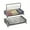Grey, variant on Set of Two/Spacious Under-Bed Storage Containers with Wheels/Each Holding 120 Liters/Transparent Lids And Labels/Ideal for Organizing Clothes, Shoes