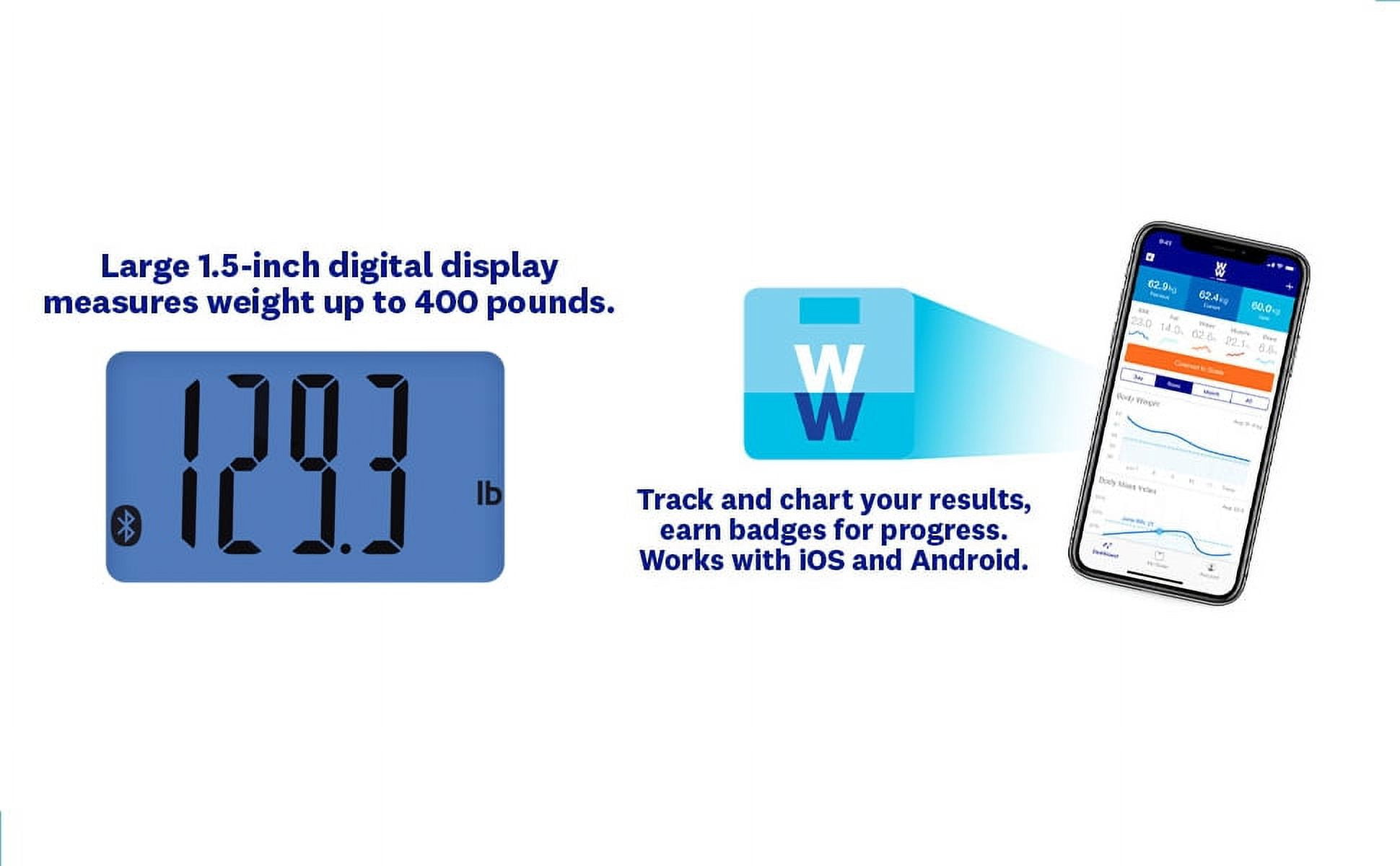 Weight Watchers by Conair Bluetooth Ultra Compact Body Analysis Scale WW920ZF