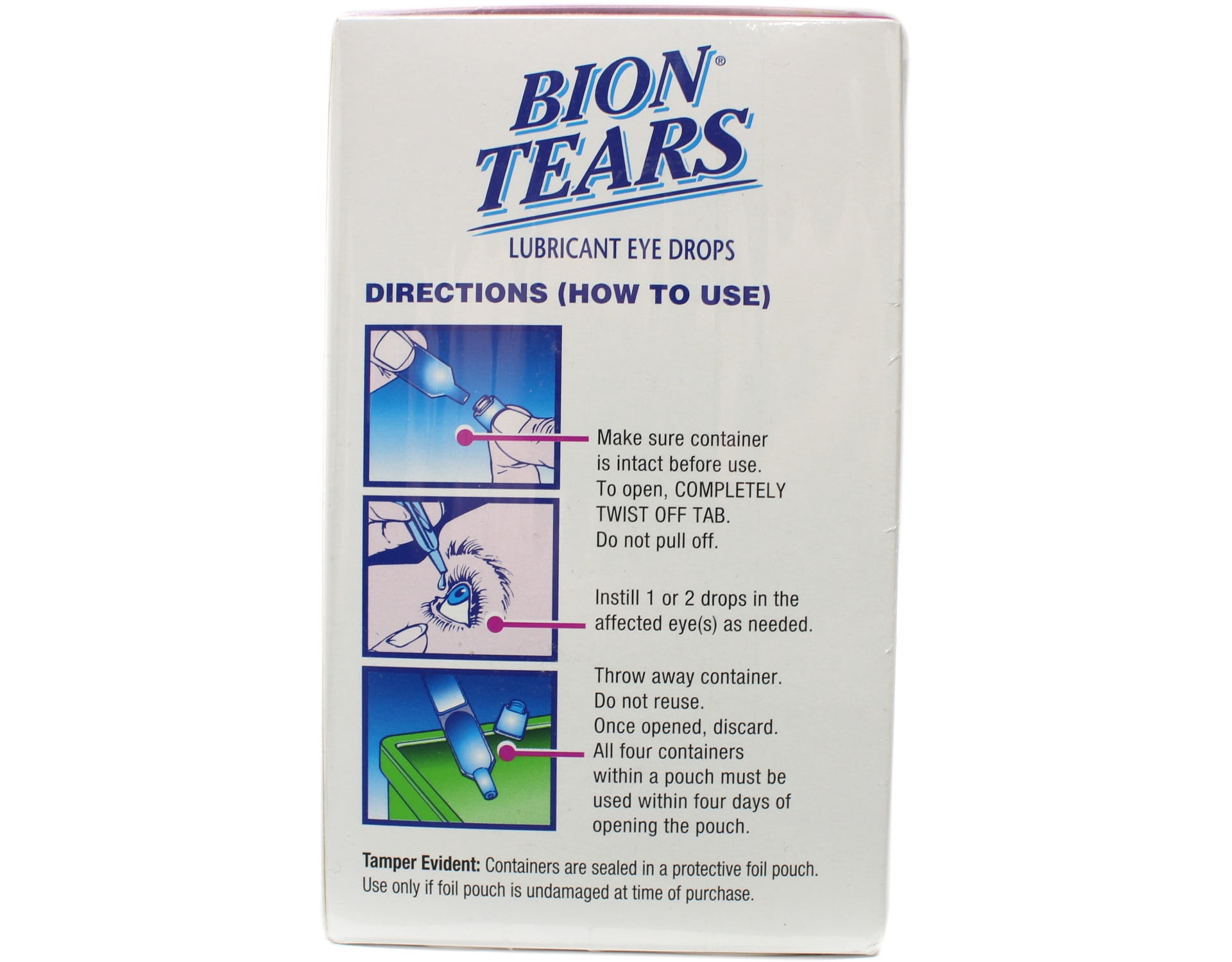 Bion Tears Lubricant Eye Drops Single Use Vials - 28 ct, Pack of 5