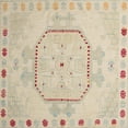 thumbnail image 1 of Ahgly Company Indoor Square Abstract Brown Abstract Area Rugs, 6' Square, 1 of 6