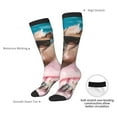 thumbnail image 4 of Naloa Island Vacation Guinea Pig Thigh High Socks Extra Long Stretchy Sock Women Over Knee High Opaque Stocking Daily Wear, 4 of 6