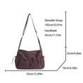 thumbnail image 3 of gcong Stylish Plaid Shoulder Bag Large Capacity Textured Crossbody Purse For Autumn Winter Daily Fashion Tote, 3 of 5