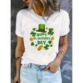 thumbnail image 1 of St. Patrick's Day Creative Print T-Shirt, Fashion Casual Crew Neck Short Sleeve Sport T-Shirt, Casual Daily Tops, Spring Summer New Top, 1 of 6