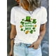 thumbnail image 1 of St. Patrick's Day Creative Print T-Shirt, Fashion Casual Crew Neck Short Sleeve Sport T-Shirt, CasuaCamisetas de verano para mujer, manga corta, cuello redondo, casual, lindo, con gráficos, camisetas, 1 of 6