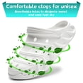 thumbnail image 3 of Cyiecw Unisex Garden Clogs Slip-on Garden Shoes Lightweight Beach Sandals Slippers for Women and Men, 3 of 6