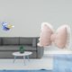 thumbnail image 2 of Figura de oso,Bandeja para gatos Bandeja para dulces para gatos Bandeja para estatuas de resina,Cojín con lazo bonito,Almohada con forma de lazo,bonito cojín decorativo con lazo,Funda de, 2 of 8
