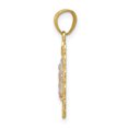 thumbnail image 3 of Finest Gold 10K Two-Tone with White Rhodium Our Lady of Guadalupe Pendant, 3 of 5