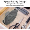 thumbnail image 4 of Collapsible Colander - Clip-On Strainer for Pots and Pans, Cool Kitchen Gadgets - Essential Kitchen Finds and Cooking Tool - Easy to Use, Space-Saving Design, Green, 4 of 8