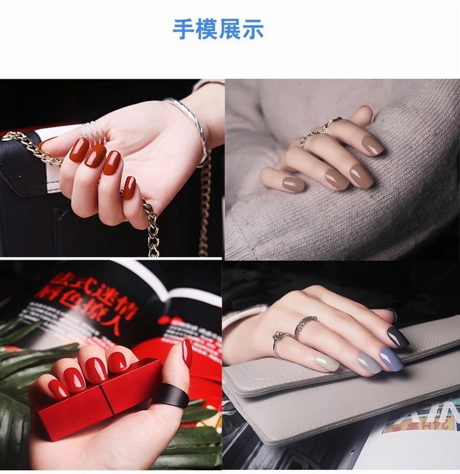 3-in-1 Nail Gel Pen Set of 6 Colors, Fast Drying High Pigmentation Gel Polish Pens for DIY Nail Art, Home Manicure and Professional Looking Nail Designs