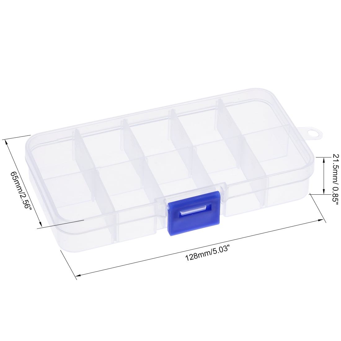 SOMELINE Transparent Organisers Plastic Storage box Container Adjustable Divider for Accessories Case Holder Display Tray with Detachable Compartments Diamonds 3 Pack 