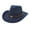 Navy, variant on TYGHBN Adult Casual Outdoors Summer Cowboy Straw Cap Light Sunshade Jazz Beach Hat Cap Womens Western Cowboy Hats Girls Cowboy Hat Teal Light up Hat Ladies Cowboy Hat Mens Beach Hats Western Hats 7