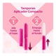thumbnail image 2 of Tampones Saba V-Compact súper con aplicador flujo abundante 10 pzas, 2 of 6