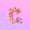 Pink Purple C, variant on Manfei Floral Butterfly Letter F Queen Comforter Set, Sparkle Print Pink Bedding Comforter Set for Girls Women, Pink Reversible, 3pcs