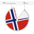 thumbnail image 4 of Norwegian Flag Christmas Tree Skirt Tassel Lace for Xmas Ornaments Decoration 36", 4 of 6
