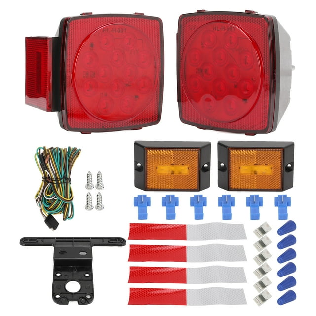 Oubit LED Trailer Tail Lamp,12V LED Trailer Light LED Trailer Side Marker Light Square LED Trailer Light Kit Impressive Results