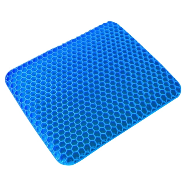 Cojín de gel transpirable con diseño de panal con funda antideslizante, cojín para asiento de coche