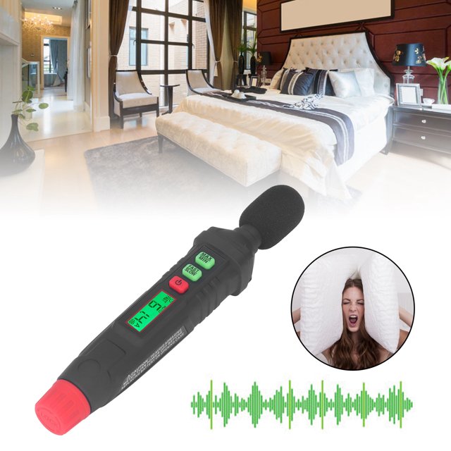Sound Meter, 30dB~130dB Decibel Meter Portable Mini With Backlit Display For Factories