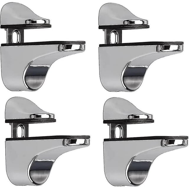 Soporte de estante de vidrio ajustable WEIHJMXG 4 piezas