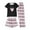 C-Pink250, variant on DHFJKG Pajamas For Women Set 3 Piece Sleepwear Heart Print Short Sleeve Top With Shorts And Pants Loungewear Comfy Nightwear Leisure Home Clothes
