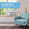 thumbnail image 2 of Perfect Aire 6000 BTU 250 Sq. Ft. Window Air Conditioner with Remote Control, 2 of 7