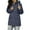 Navy, variant on PUMISAS Waterproof Rain Jacket For Women Casual Loose Long Sleeve Raincoat Hooded Outerwear Jacket With Pockets