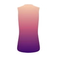 thumbnail image 7 of Summer Womens Gradient Print Sleeveless Shirts V Neck Tank Tops Loose Fitted Tunic Tees Casual Trendy Camisole Side Split Cami Going Out, 7 of 7