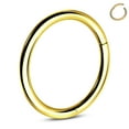 thumbnail image 3 of OUFER Titanium Earrings Gold Plated Silver 18G Clicker Nose Helix Cartilage Lobe Daith Piercing, 3 of 13