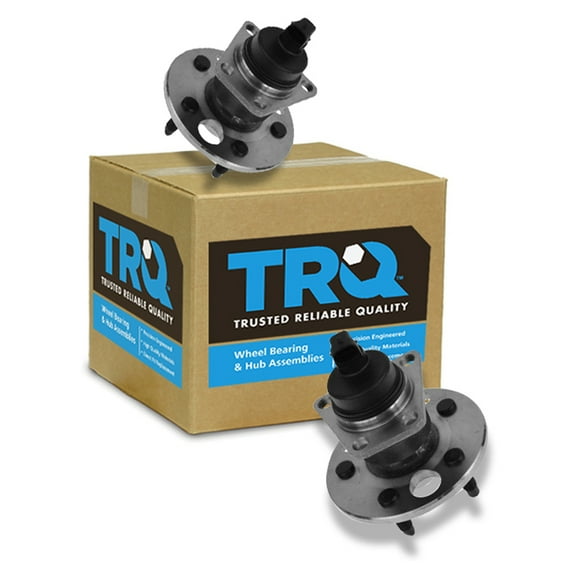 TRQ Rear Wheel Hubs & Bearings w/ABS Pair for Buick Cadillac Chevy Olds Pontiac BHA53319 Fits select: 1992-2005 CHEVROLET CAVALIER, 1995-2005 PONTIAC SUNFIRE