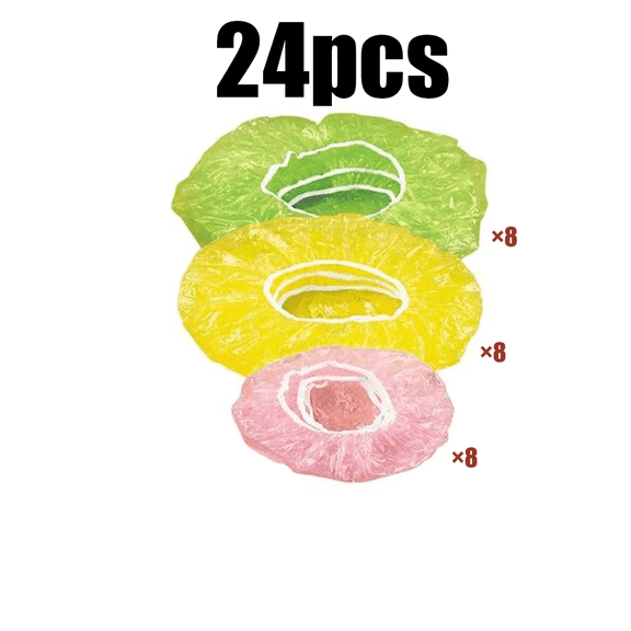 Fanshiluo Elastic Food Covers 50% off Clearance 24PCS Elastic Food Covers Lids For Fruit Or Bowls Cups Food Cover Set