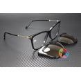 thumbnail image 3 of Tom Ford Women's Blue Block Eyeglass Frames w/ Clip-On Sun Lens - FT5824 56mm, 3 of 6
