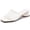 white, variant on Women Mesh Slip-On Sandals — Square-Toe, Open-Toe, Block-Heel Slides