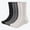 Black-Grey-White, variant on 6 Pairs Women's Cotton Crew Socks Size 6-11 - Double Needle, Tube Socks for Women