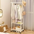thumbnail image 1 of Feltree Portemanteau d'Angle Autoportant avec 2 Tablettes de Rangement, Arbre de Hall Organisateur de Garde-Robe pour Entrée, Chambre, Salon, 1 of 8