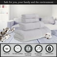 thumbnail image 4 of Halley Bath Towel 4 Pieces Set - 100% Turkish Cotton- White, 4 of 9