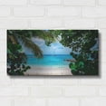 thumbnail image 3 of Luxe Metal Art 'Window to Paradise' by Lizzy Davis, Metal Wall Art, 24"x12", 3 of 7